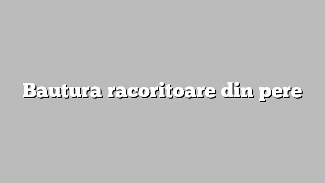 Bautura racoritoare din pere